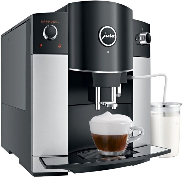 Jura - D6 Automatic Coffeemaker and Espresso Machine - Platinum - Image 4