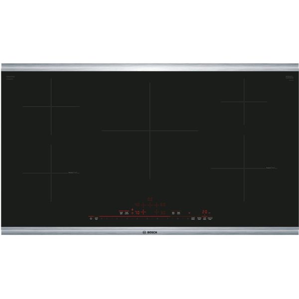 Bosch - 800 Series 36" Built-In Electric Induction Cooktop with 5 elements and Wifi - Black