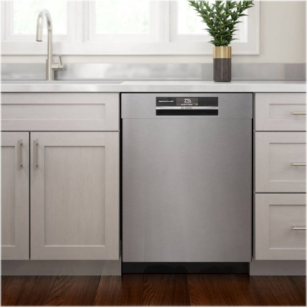 Bosch - 800 Series 24" Top Control Built-In Dishwasher with CrystalDry, Stainless Steel Tub, 3rd Rack, 42 dBa - Stainless steel - Image 12