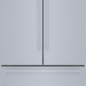 Bosch - 800 Series 21 Cu. Ft. French Door Counter-Depth Smart Refrigerator - Stainless steel