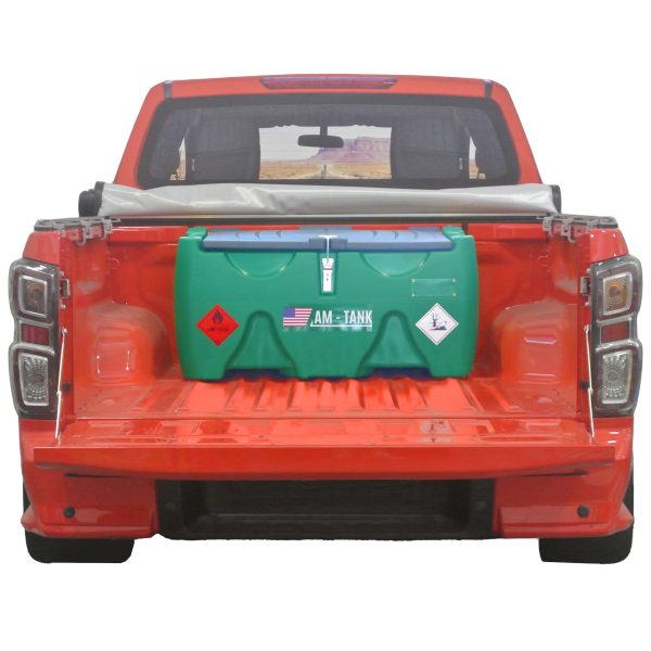 AM-TANK 40 DIESEL: Portable 40 gal Diesel Tank Low Profile with 12V Pump, Particulate and Water Filter, 13ft Hose and Auto-Nozzle. - Image 4