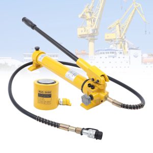 RSC-3050 Hydraulic Cylinder Jack 30 Ton 50mm-1.9" Stroke+CP-700 Hand Pump 30 Ton Hydraulic Ram Jack & Hand Pump Stoke Mini Protable Hydraulic Cylinder 30 Ton Hollow Ram Hydraulic Cylinder Jack