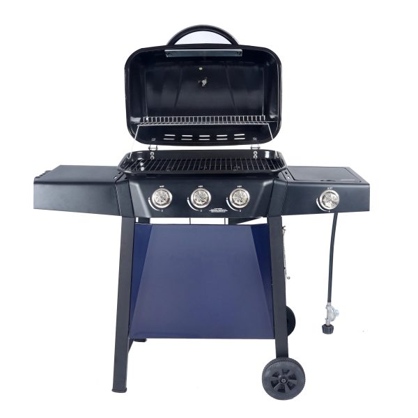 RevoAce 3 Burner Propane Gas Grill Including a Side Burner, Blue Sapphire, GBC1729WBS, New - Image 14