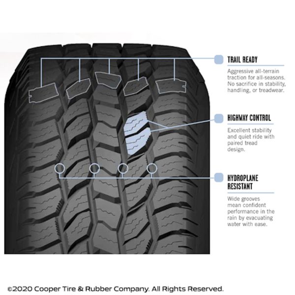 Cooper Discoverer A/T All-Season 235/75R15 105T Tire - Image 9