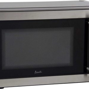 Avanti MT7V3S Microwave Oven 700-Watts Compact with 6 Pre Cooking Settings, Speed Defrost, Electronic Control Panel and Glass Turntable, Metallic