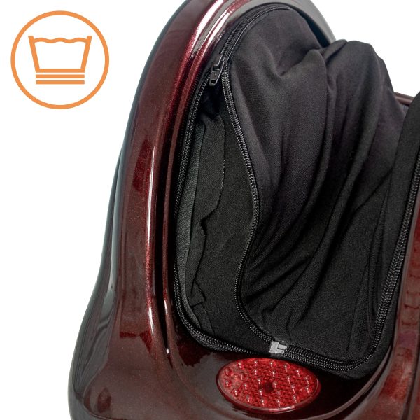 Electric Shiatsu Foot Massager for Pain Relief, Deep Kneading Rolling Feet and Calf Massager, Leg Circulation Machine for Plantar Fasciitis and Neuropathy, Red - Image 3
