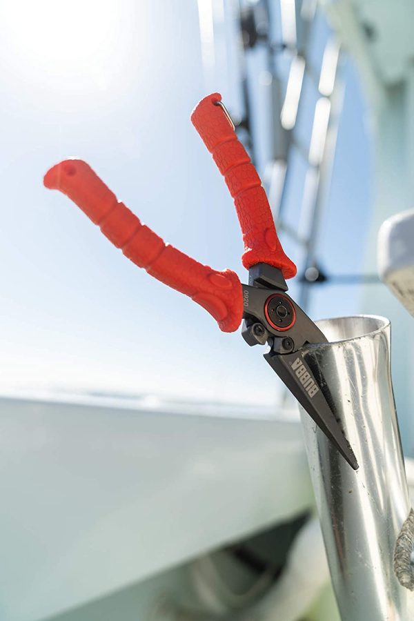 BUBBA 8.5" Stainless Steel Pliers with Non-Slip Handle， Spring Loaded with Crimping Tools and Anvil Cutters Lanyard Hole and Sheath - Image 4