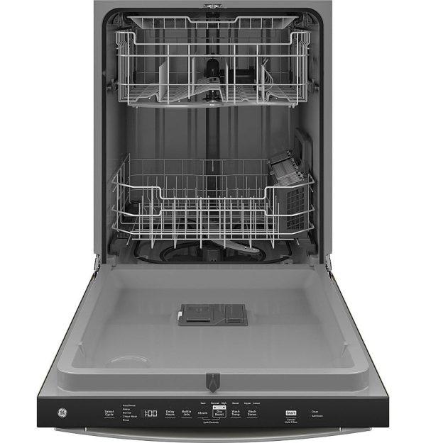 GE - Top Control Built-In Dishwasher with 3rd Rack, Dry Boost, 50 dBa - Slate - Image 2