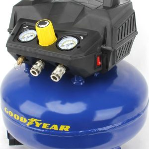 GOODYEAR 6 Gallon 175 Max Psi Portable Pancake Air Compressor， 3.0 SCFM at 90 Psi