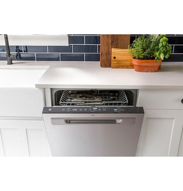 GE - Top Control Built-In Dishwasher with 3rd Rack, Dry Boost, 50 dBa - Slate - Image 7