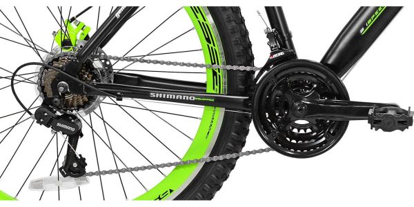 Genesis 27.5 RCT Mens Mountain Bike， Black/Green - Image 7
