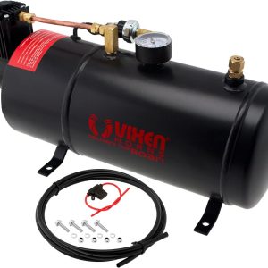 Vixen Horns 1 Gallon (3 Liter) Train/Air Horn Tank with 150 PSI Compressor Onboard System/Kit 12V VXO8210