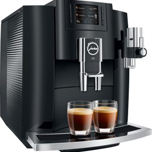 Jura - E8 12-Cup Automatic Coffee Machine - Piano Black